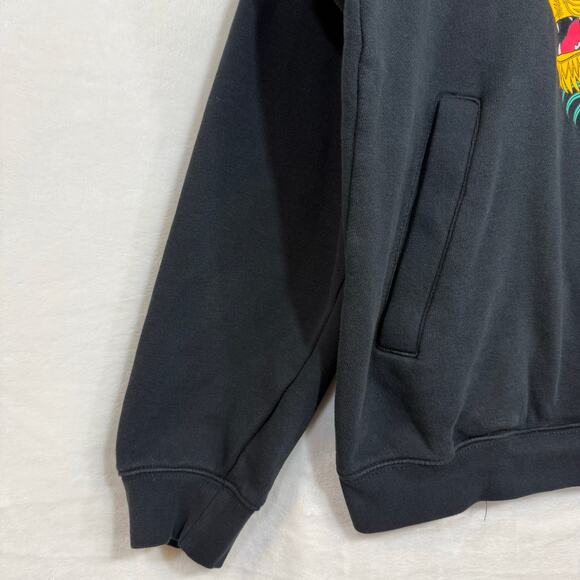 Nike LeBron James Large Hoodie Graphic Crowned Lion Strive For Greatness Black - Picture 3 of 6